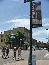 Pedestrians Walking Across the Road