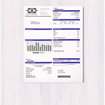 Image of city utility bill